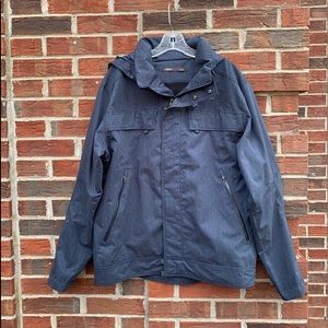 Nau Navy Rain Jacket with Hood Large